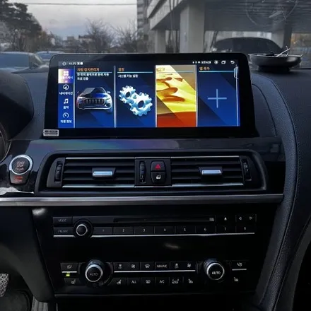 부산 대구 울산 BMW F12 650i 신형계기판 안드로이드올인원 크리스탈기어봉 M핸들 4종패키지 시공 미스터커스텀 / 전남 여수