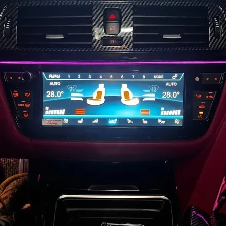 대구 부산 창원 BMW F36 420d 신형계기판 디지털공조기 원격시동 15인치안드로이드올인원 시공 미스터커스텀 / 전남 여수