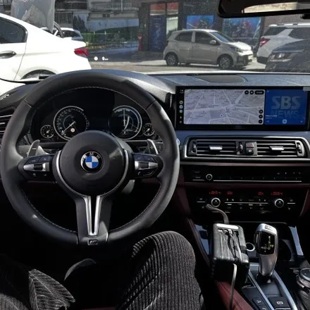광주 순천 광양 BMW F10 520d 원격시동 m핸들 15인치 안드로이드올인원 시공 미스터커스텀 / 부산 해운대