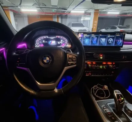 부산 BMW F15 X5 신형계기판 디지털계기판 15인치 안드로이드올인원 시공 동영상 참고 / 전남 여수