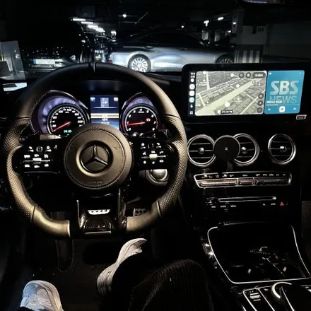대구 부산 김해 벤츠 c200 카브리올레 AMG핸들 12.3인치 안드로이드올인원 시공 미스터커스텀 / 부산 해운대