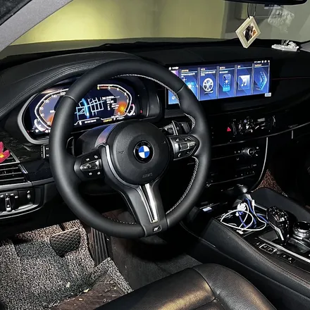 [부산/대구/울산] BMW F16 X6 실내 풀체인지: M핸들·신형계기판·크리스탈기어봉·15인치올인원 시공 전문 | 미스터커스텀 / 부산 해운대