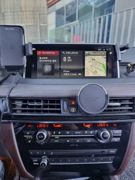 용인 BMW F15 X5 15인치 안드로이드올인원 시공 미스터커스텀 / 전남 여수