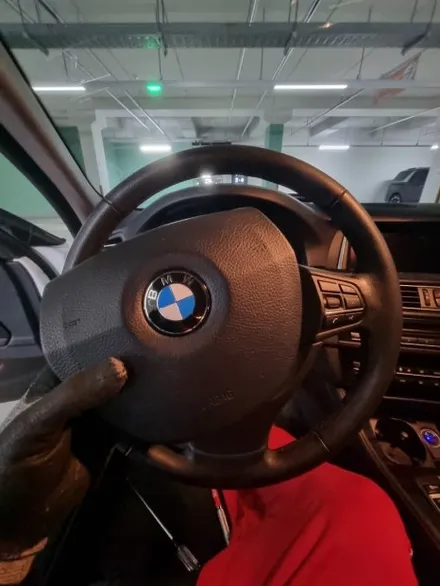 광주 나주 전주 BMW F10 520d M핸들 + 15인치 안드로이드 올인원 전국출장 핸들올인원패키지 시공 / 전남 여수