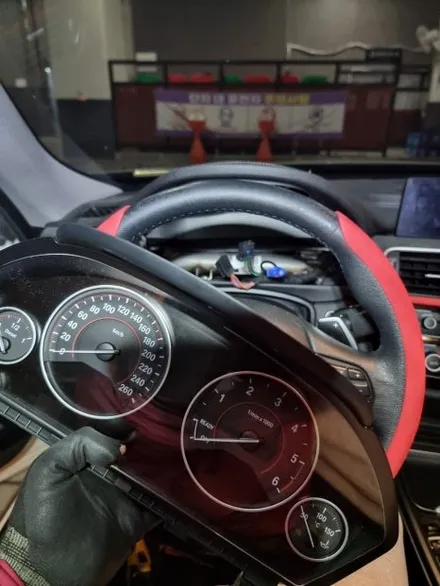 부산 대구 구미 창원 BMW F30 320d 신형계기판 디지털공조기 크리스탈기어봉 안드로이드올인원 시공 미스터커스텀 / 전남 여수