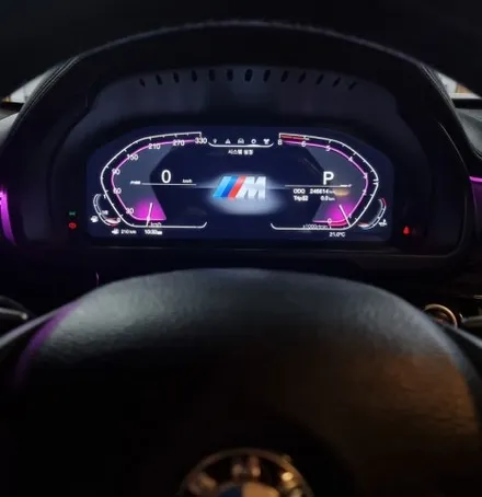 부산 BMW F15 X5 신형계기판 디지털계기판 15인치 안드로이드올인원 시공 동영상 참고 / 전남 여수