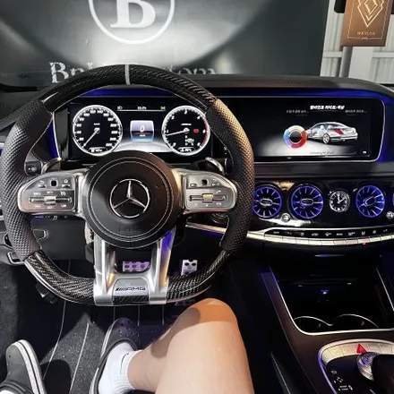 부산 대구 울산 벤츠 W222 S350d 카본 D컷 핸들 튜닝 ,실내 감성의 완성 미스터커스텀 / 부산 해운대