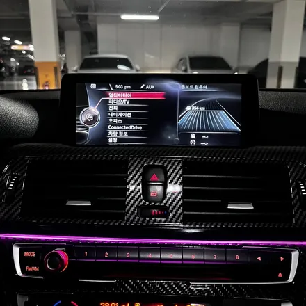대구 부산 창원 BMW F36 420d 신형계기판 디지털공조기 원격시동 15인치안드로이드올인원 시공 미스터커스텀 / 전남 여수