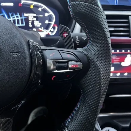구미 대구 부산 BMW F30 320d 카본m핸들 신형계기판 디지털공조기 크리스탈기어봉 15인치 안드로이드올인원 5종패키지 시공 미스터커스텀 / 부산 해운대