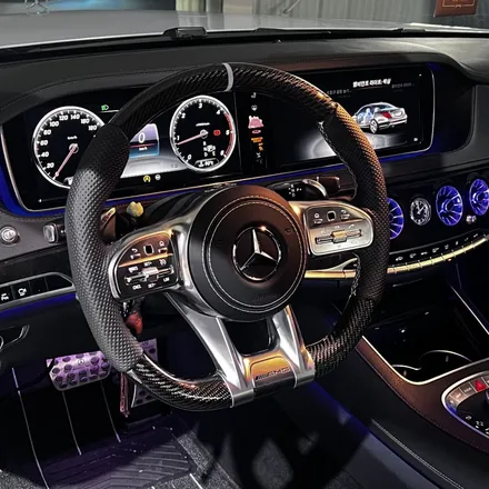 부산 대구 울산 벤츠 W222 S350d 카본 D컷 핸들 튜닝 ,실내 감성의 완성 미스터커스텀 / 부산 해운대