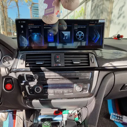 부산 BMW F30 328i 카본M핸들 15인치 안드로이드올인원 시공 미스터커스텀 / 전남 여수