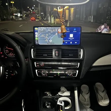 [구미/부산/대구] BMW f20 118d M핸들(크루즈활성화) + 12.3인치 카플레이&안드로이드오토 디스플레이 시공 - 미스터커스텀 / 부산 해운대
