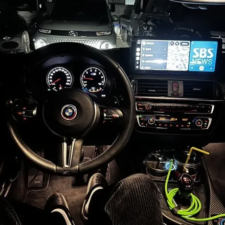 부산 대구 울산 BMW F87 M2 원격시동 12.3인치 안드로이드올인원 시공 미스터커스텀 / 부산 해운대