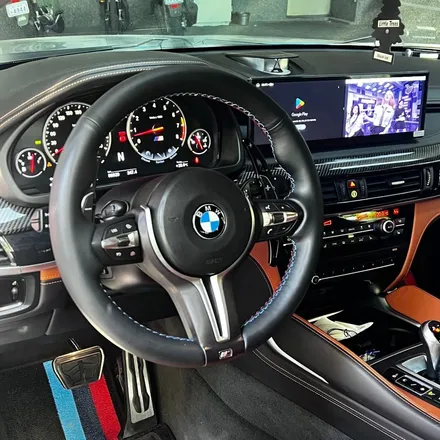 [부산/창원/울산] BMW F16 X6 15인치 안드로이드올인원 네비 교체로 실내 분위기 반전! - 미스터커스텀 / 부산 해운대