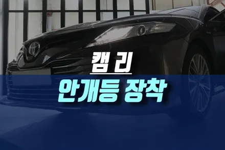 캠리 8세대 자동차 순정 안개등 그릴 교체로 장착 (fog lamp) / 인천, 미추홀