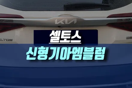 [공지] 인천 기아 셀토스 신형 NEW KIA 엠블럼 마크 순정 부품 교체 튜닝하기 / 인천, 미추홀