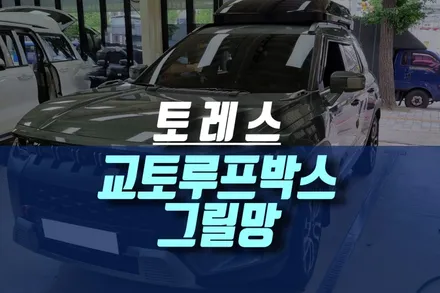 인천 토레스 자동차 용품 튜닝 루프랙 일체형 코토 루프박스 그릴망 작업 / 인천, 미추홀