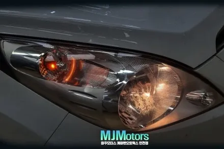 인천 마티크 크리에이티브 후속 스파크 M300 차량 자기 인증 LED 전조등 작업 / 인천, 미추홀 주안동