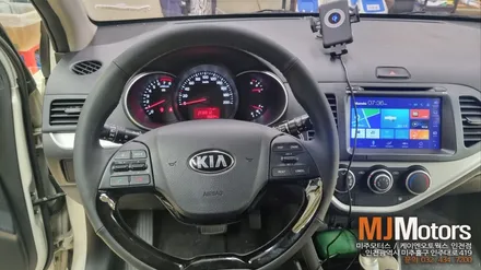 올뉴모닝 후방카메라 와 겨울철 꼭 필요한 핸들열선 순정 옵션 업그레이드 튜닝기 / 인천, 미추홀