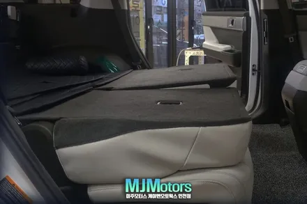 인천 디올뉴 싼타페 MX5 2열시트 풀플랫화 평탄화 개조 및 여름에 시원한 고사양 스파이썬팅 시공기 / 인천, 미추홀 주안동