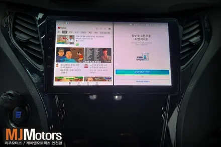 그랜저HG 모터스밸류 자동차 안드로이드 올인원 9인치 네비 모니터 이식하기 / 인천, 미추홀