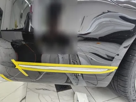 울산랩핑 벤츠 S450 크롬죽이기로 블랙 팩 / 울산광역시 북구