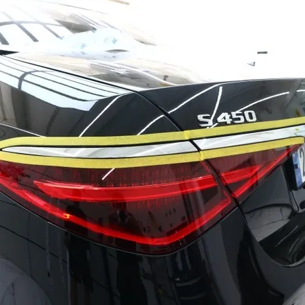 울산랩핑 벤츠 S450 크롬죽이기로 블랙 팩 / 울산광역시 북구
