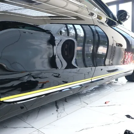 울산랩핑 벤츠 S450 크롬죽이기로 블랙 팩 / 울산광역시 북구
