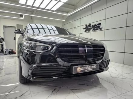 울산랩핑 벤츠 S450 크롬죽이기로 블랙 팩 / 울산광역시 북구