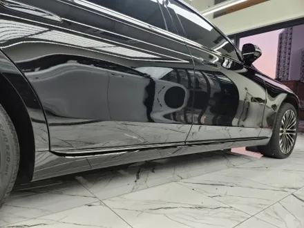 울산랩핑 벤츠 S450 크롬죽이기로 블랙 팩 / 울산광역시 북구
