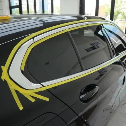 울산 북구 F40 BMW118D 크롬 죽이기로 블랙팩완성 / 울산광역시 북구