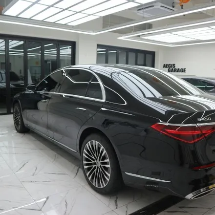 울산랩핑 벤츠 S450 크롬죽이기로 블랙 팩 / 울산광역시 북구