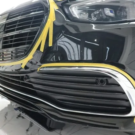 울산랩핑 벤츠 S450 크롬죽이기로 블랙 팩 / 울산광역시 북구