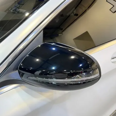 벤츠 c220d 골드 펄 사틴화이트 전체랩핑! / 김포시 마산동