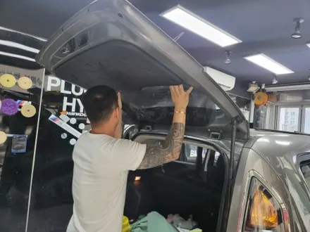 인천 영종도 썬팅 전문점 모빌리언 / 보라색으로 변색된 썬팅 교체하기 / 레이노 팬텀2 F시리즈
