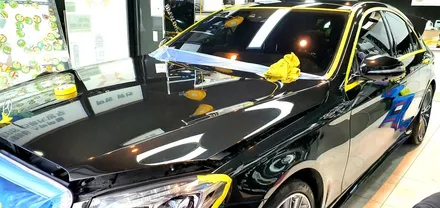 영종도 자동차 썬팅 벤츠s350 시공 !
