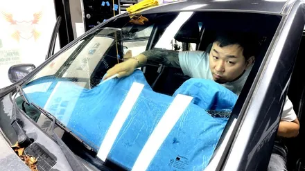 인천 영종도 차량관리 코란도 전면필름 시공사례 !