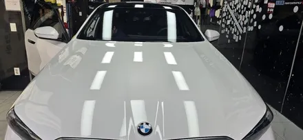 영종도썬팅 BMW 5시리즈 전면유리 교체이후 썬팅 시공,레이노 F95