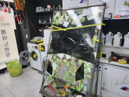 영종도 테슬라 모델x 레이노 S9 틴팅 시공! 어마어마하게 커다란 전면 유리를 한장시공으로?