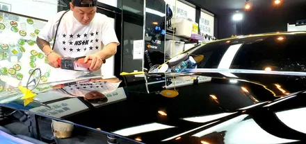 영종도 자동차 썬팅 벤츠s350 시공 !