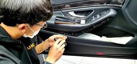 영종도 자동차 썬팅 벤츠s350 시공 !