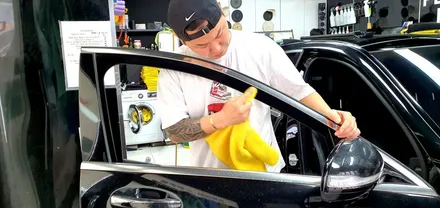 영종도 자동차 썬팅 벤츠s350 시공 !