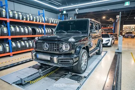 벤츠 지바겐 G63 AMG 만소리 휠 교체 / H&R허브스페이스 장착 / 분당 모드개러지 / 성남 분당, 서현, 판교,