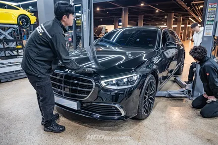 벤츠 S580 올시즌 타이어 & 엔진오일 , 미션오일 교환 / 분당 모드개러지 / 성남 분당, 서현, 판교,