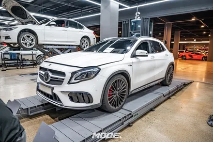 분당 엔진오일 교환 / 벤츠 GLA 45 AMG / 모드개러지 / 성남 분당, 서현, 판교,