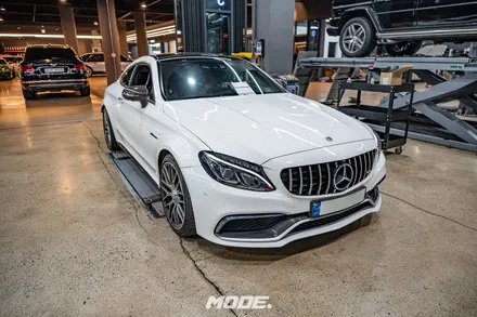 분당 모튤 엔진오일 교환 정비 손세차 벤츠 C63S AMG / 성남 분당, 서현, 판교,