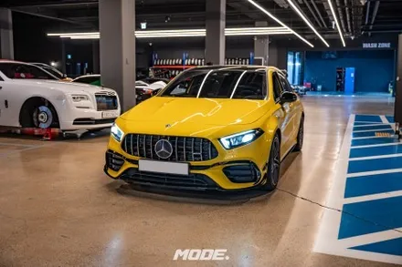 벤츠 AMG A45 엔진오일 교환 작업기! 고성능 차량에는 모튤 엔진오일!! 분당 모드개러지 / 성남 분당, 서현, 판교,