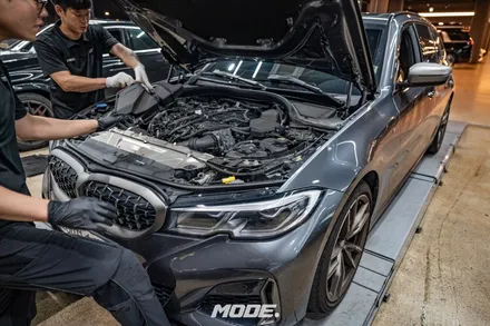 BMW M340i 투어링 엔진오일 교환 깔끔한 작업과정! 분당 모드개러지 / 성남 분당, 서현, 판교,
