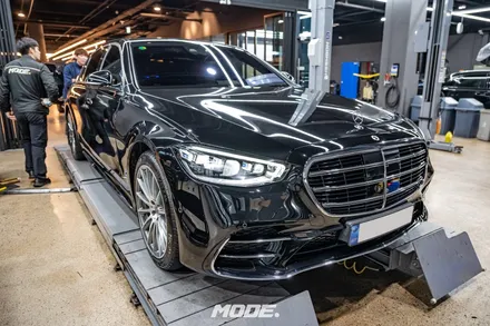 벤츠 S500 미션오일 교환! 더욱 부드러운 승차감을 위해 분당 모드개러지