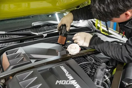 BMW G83 M4 컴페티션 컨버터블 메인터넌스 & 윈터타이어 교체 / 분당 모드개러지 / 성남 분당, 서현, 판교,